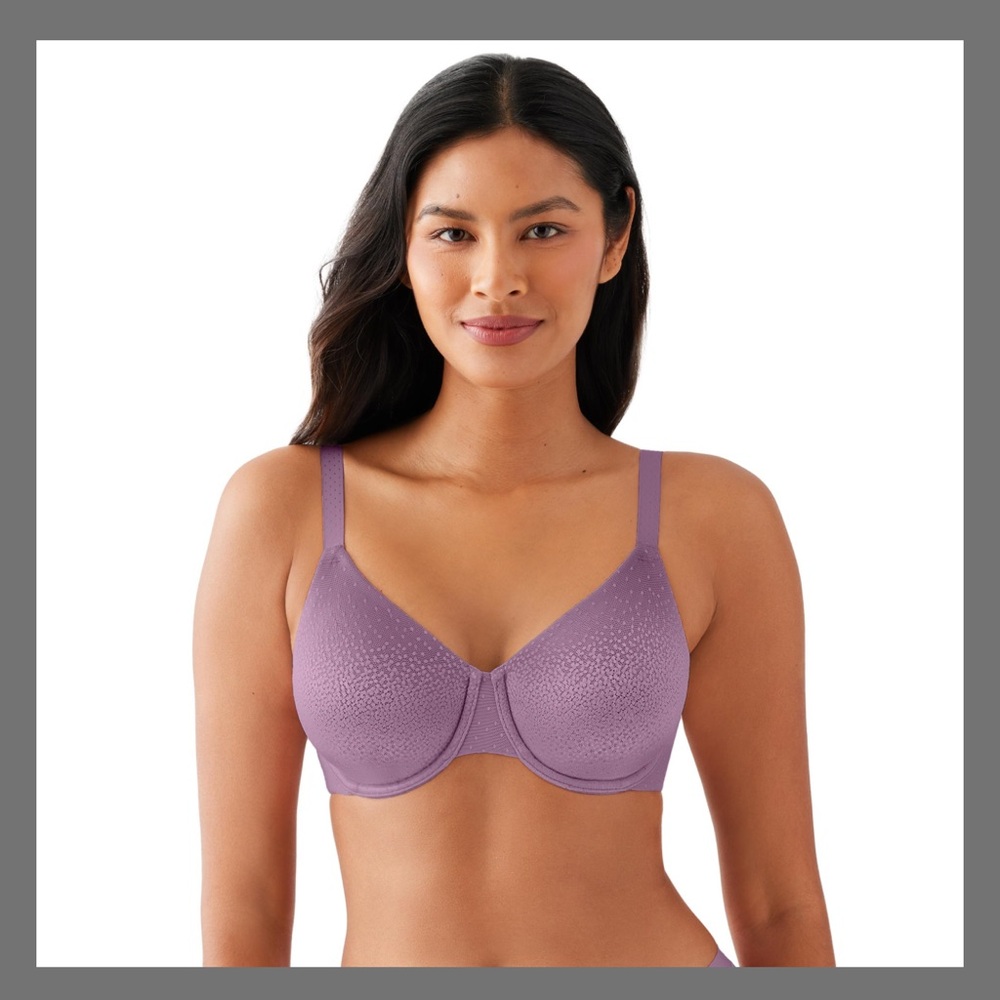 Wacoal Back Appeal Smoothing Underwire Bra Valerian Purple 855303 NWT Size 32G